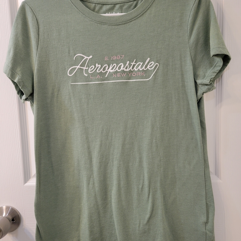 Aeropostale Junior's Green T-Shirt